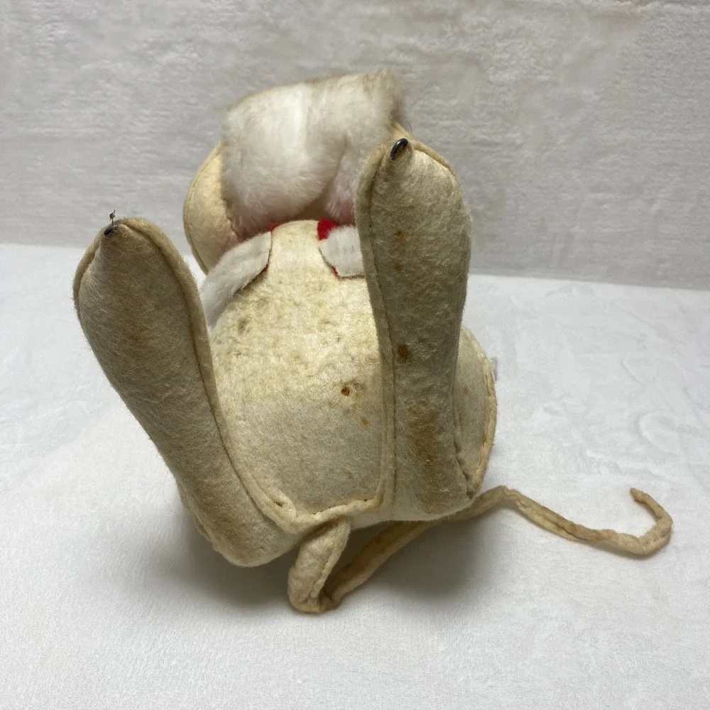 Annalee Handmade Felted Wool Bunny Rabbit Folk Art Christmas *Read AS IS‎